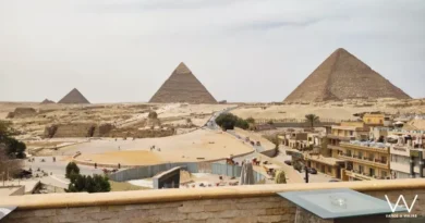 Pirámides vistas desde El Cairo