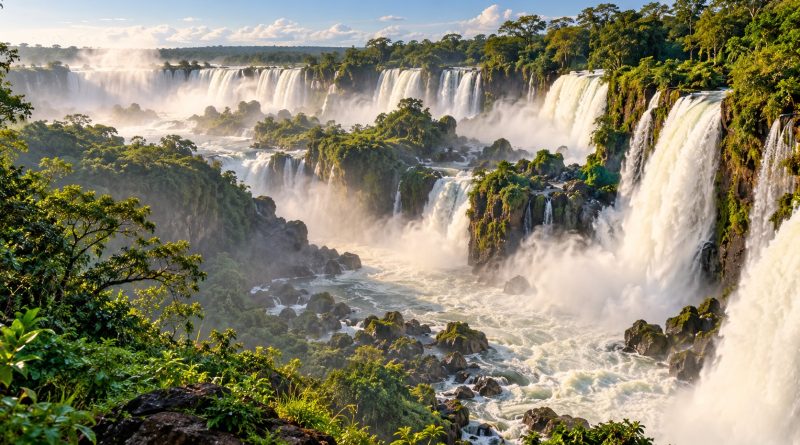 Cataratas del Iguazú rodeadas de selva en Argentina
