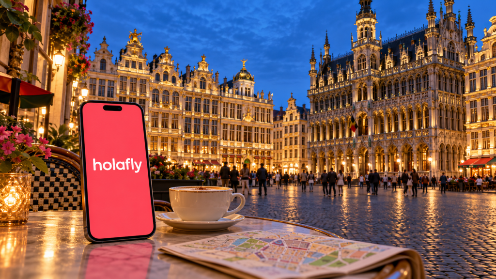 eSIM para Bélgica: internet en Bruselas, Brujas y Gante